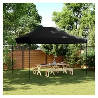 VidaXL Partyzelt Faltbar Pop-Up Schwarz 410x279x315 cm