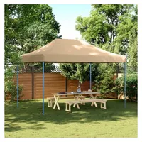 VidaXL Partyzelt Faltbar Pop-Up Beige 410x279x315 cm