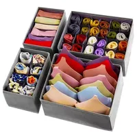 Ruhhy Unterwäsche-Organizer - 4er-Set. Ruhy 19914 - Grau
