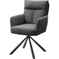 Stolkom SOFIA Armlehnstuhl drehbar 180 ° Metall - Schwarz