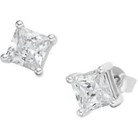 GIORGIO MARTELLO MILANO Ohrstecker mit Zirkonia Carré, Silber 925