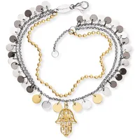 Engelsrufer Hand Fatima Armband Edelstahl Bicolor verstellbar