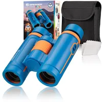 Bresser Junior 8810640 - Kinderfernglas 7X30, blau, 7-fache Vergrößerung,
