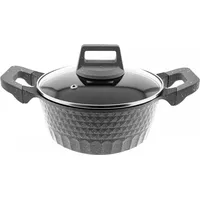 COFI Almina Kochtöpfe in Grau Aluminium-Druckguss mit Antihaftbeschichtung 8,9L