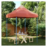 VidaXL Partyzelt Faltbar Pop-Up Terrakottarot 200x200x306 cm