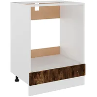 VidaXL Herdumbauschrank Räuchereiche 60x46x81,5 cm Holzwerkstoff