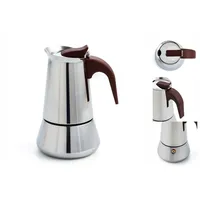 Quid Milan Kaffeemaschine Edelstahl, 6 Tassen