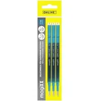 Online Schreibgeräte ONLINE® magiXX Gelschreiberminen türkis 0,7 mm 3