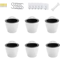 Orimerc 6er-Set Selbstwässernder Blumentopf Wand hängende Selbstbewässerungstöpfe Küche Kräutertopf