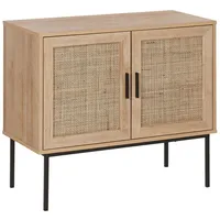 Beliani Sideboard Pasco Hellbraun,