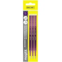Online Schreibgeräte ONLINE® magiXX Gelschreiberminen lila 0,7 mm 3