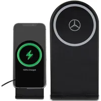 Mercedes-Benz Mercedes Silver Stars MagSafe 2in1 15W czarny/black Star
