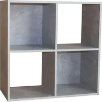 Hti-Living HTI-Living, Regal, 60x60 Thekla Beton Standregal 4 Regalfächer