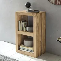 FineBuy Standregal Massivholz 88cm Holzregal Naturprodukt Beistelltisch Landhaus