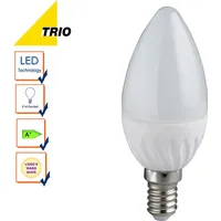 Trio Kerze LED Lampe E14 5W ⌀3,7cm Weiß warmweiss