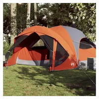VidaXL Familienzelt 6 Personen Grau/Orange
