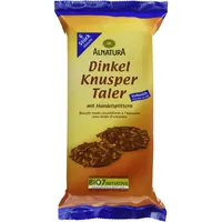 Alnatura Bio Dinkel Knusper Taler mit Mandelsplittern, 100g