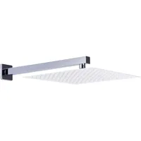 VidaXL Duscharm Quadratisch Edelstahl 201 Silbern 40 cm