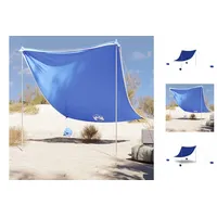 VidaXL Strand-Schattenzelt mit Sandsäcken Blau 214x236 cm
