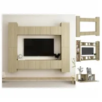 VidaXL 8-tlg. TV-Schrank-Set Sonoma-Eiche Holzwerkstoff