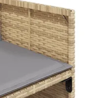 VidaXL 15-tlg. Garten-Essgruppe mit Kissen Beigemischung Poly Rattan