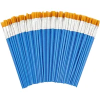 Relaxdays Pinsel 100-teilig, Acryl, Öl-& Wasserfarben, Hobby & Schule,