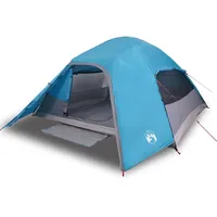 VidaXL Kuppel-Campingzelt 4 Personen Blau Wasserdicht