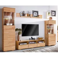 Home Affaire Wohnwand »Vetro«, (Set, 4 St.), teilmassives Holz,
