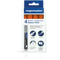 Magnetoplan Boardmarker runde Spitze 4 St orange