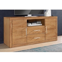 Home Affaire »Logo,130cm breit, Fronten Massivholz,5 Fächer«, Holz massiv,