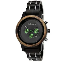 Holzwerk BEESKOW Damen & Herren Holz Uhr Chronograph mit