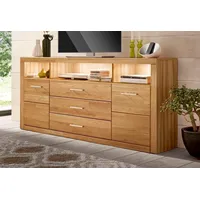 Home Affaire Sideboard »Ribe,180cm breit, Fronten Massivholz,7 Fächer« Holz
