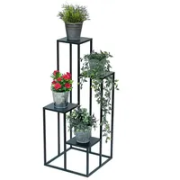 DanDiBo Ambiente DanDiBo Blumentreppe Metall Schwarz 90 cm Pflanzentreppe