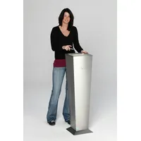 Proregal Dekorativer Ascher in Pyramidenstumpfform Aschereinsatz | HxBxT 110x31x31cm