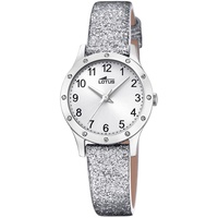 Relojes Lotus Lotus Kinder Armbanduhr Leder Silber Swarovski 25mm
