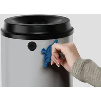 Proregal Robuster Papierkorb mit Wandhalterung | 15 Liter, HxBxT