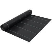VidaXL Unkrautfolie Schwarz 1x10 m PP