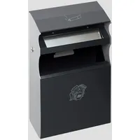 Proregal Eckiger Kombiascher Einwurfblende | 15 Liter, HxBxT 54x30x14cm