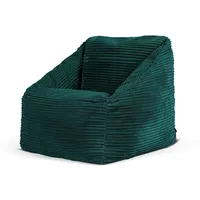 I.C.O.N. Icon Sitzsack Kinder, Blaugrün, Flauschiger Cord Stoff, Sitzsack