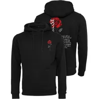 Mister Tee Wild Rose Kapuzenpullover Black L