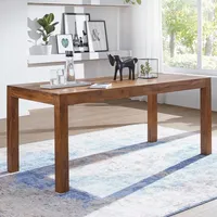 Wohnling Esszimmertisch 200 cm Sheesham, Massivholz Esstisch Küchentisch groß