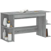 VidaXL Schreibtisch Grau Sonoma 140x50x75 cm Holzwerkstoff - Grau