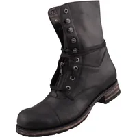Sendra Herren Schnürstiefel 12334 Schwarz - Schwarz