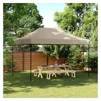 VidaXL Partyzelt Faltbar Pop-Up Taupe 410x279x315 cm