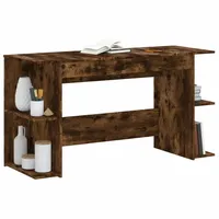 VidaXL Schreibtisch Räuchereiche 140x50x75 cm Holzwerkstoff