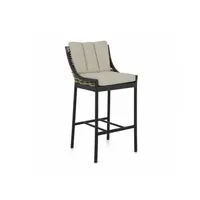 Apple Bee Milou Barstuhl Aluminium/Olefin - Black