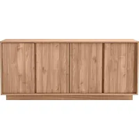 Miliboo Skandinavisches Sideboard mit 4 Türen in Eichenholzoptik B180