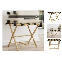VidaXL Gepäckablage Klappbar 62x42x50,5 cm Bambus