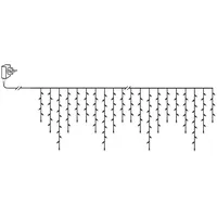 MARELIDA LED Lichtvorhang Eisregen Lichterkette 480 LED 11,9m Innen