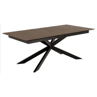VCM ebuy24 Esstisch 100x200/240cm mit Auszug Braun